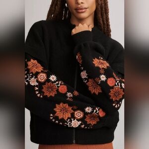 Anthropologie Isla Bomber Sweater Size L